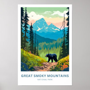 Affiche Great Smoky Mountains National Park Travel Imprime