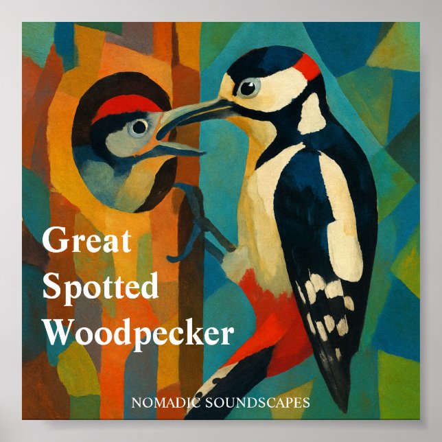 Affiche Great Spotted Woodpecker Album Cover (Devant)