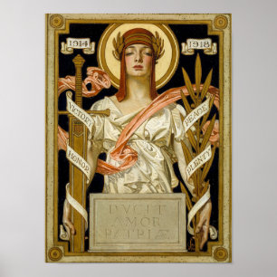 Affiche Great War Victory Illustration, 1918 by Leyendeck