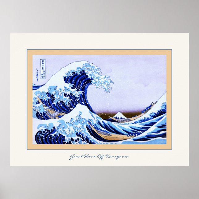 Affiche Great Wave Off Kanagawa (Devant)