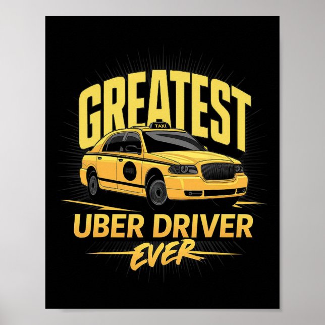 Affiche Greates Uber Driver Ever Fête des pères (Devant)