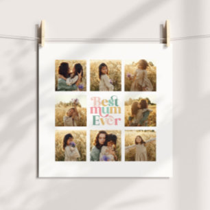 Affiche Greatest Mum multi photo élégant