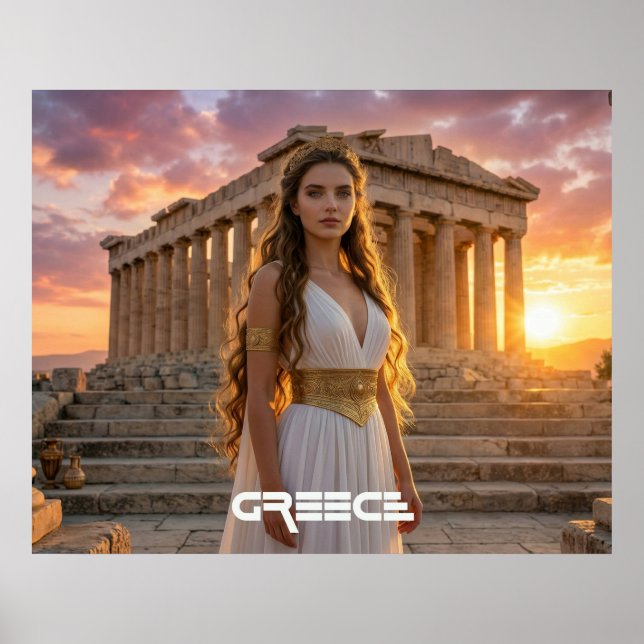 AFFICHE GRÈCE - ACROPOLE (Devant)