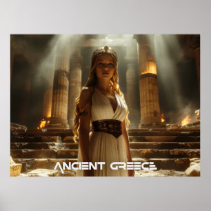 AFFICHE GRÈCE ANTIQUE - GREC
