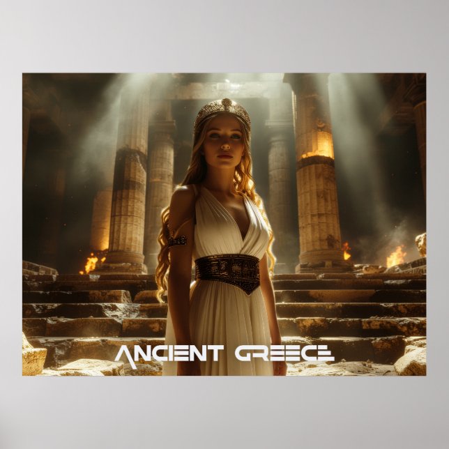 AFFICHE GRÈCE ANTIQUE - GREC (Devant)