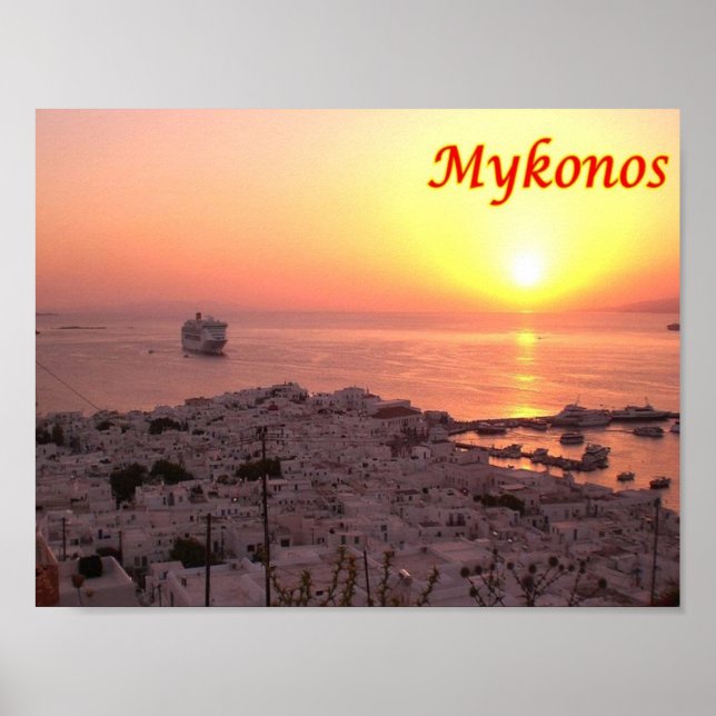 Affiche Grèce - Mykonos - (Devant)