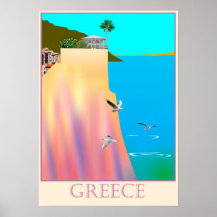 Affiche Grèce Voyage