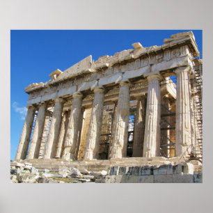 Affiche grecque de parthenon