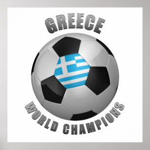AFFICHE GREECE SOCCER CHAMPIONS