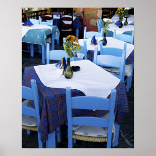 Affiche Greek Island of Crete and old town of Chania