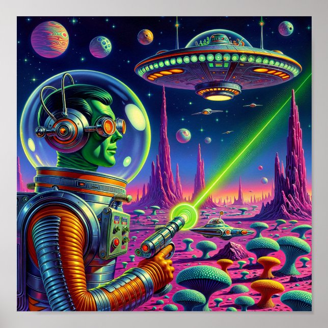 Affiche Green Aliens Can't Aim (Devant)