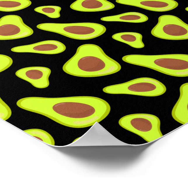 Affiche Green Avocados Vegetable Lover Veggie Healthy Food (Coin)