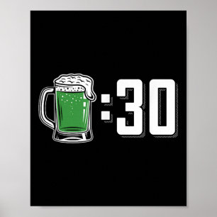 Affiche Green Beer 30 Jour de la Saint Patrick Boisson Par