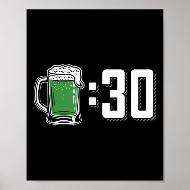 Affiche Green Beer 30 Jour de la Saint Patrick Boisson Par (Devant)