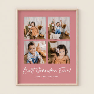 Affiche Green Best Grandma Ever Quatre Photo
