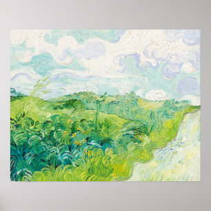 Affiche Green Blé Fields Auvers (1890) par Vincent