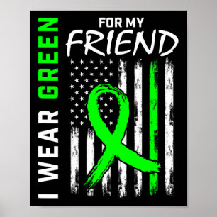 Affiche Green Cp Friend Maladie du rein Cérébral Palsy Awa