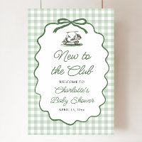 Green Golf Nouveau au Club Baby Shower Bienvenue