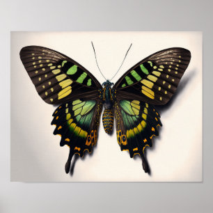Affiche Green Goliath Birdwing Papillon Art Imprimer Poste