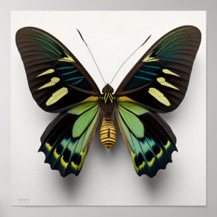 Affiche Green Goliath Birdwing Papillon Art Imprimer Poste