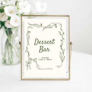 Affiche Green Hand Drake Whimsical Dessert Bar