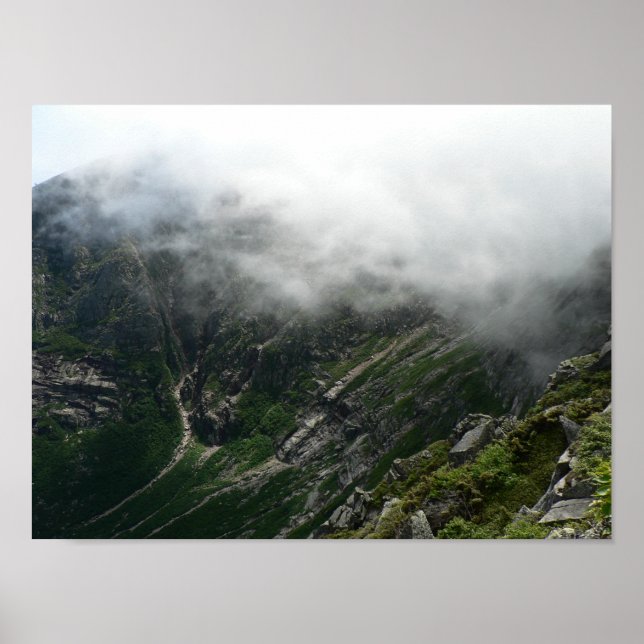 Affiche Green Katahdin Mountainside, Maine (Devant)