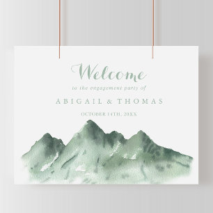 Affiche Green Mountain Country Engagement Party Welcome