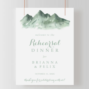 Affiche Green Mountain Country Rehearsal Dinner Welcome