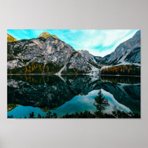 Affiche Green Mountain Photo Lake Spring Mountain 4k Wallp