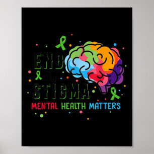 Affiche Green Ribbon End The Stigma Mental Health Awards