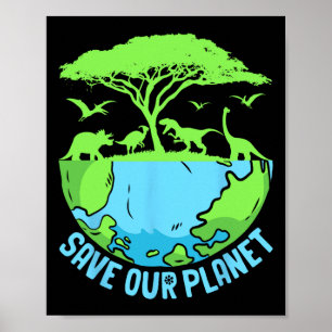 Affiche Green Save Our Planet De l'environnement Jour des