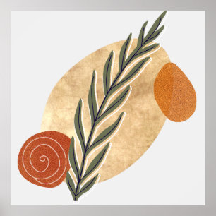 Affiche Green Stalk Boho