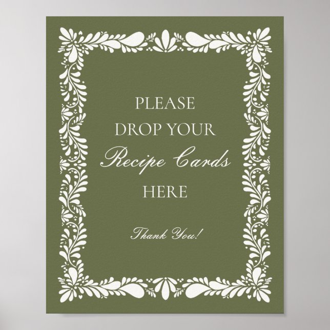 Affiche Green Talavera Carrelage espagnol Partager une rec (Devant)