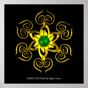 AFFICHE GREEN TALISMAN