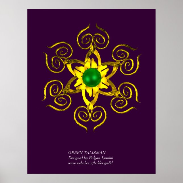Affiche GREEN TALISMAN, violet (Devant)