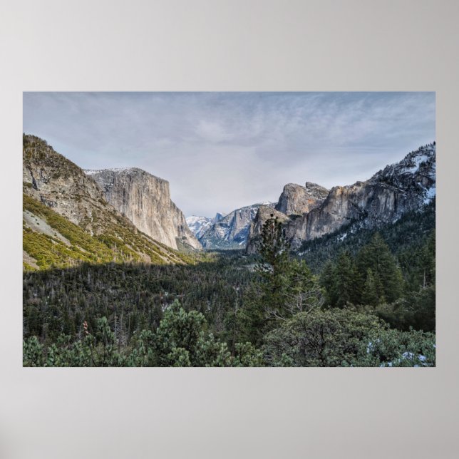 AFFICHE GREEN TREES NEAR MOUNTAIN UNDER CLOUDY SKY DURING  (Devant)
