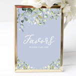 Affiche Greenery Eucalyptus Calligraphy Favors Sign<br><div class="desc">Greenery Eucalyptus Calligraphy Favors Sign</div>