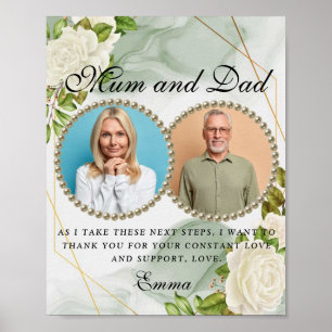 Affiche Greenery Parents of the Bride Thank You Gift