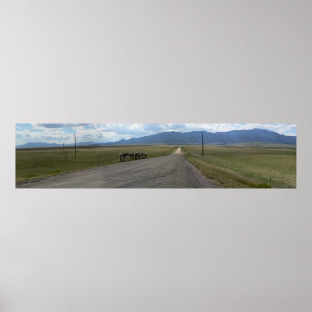 Affiche Greenhorn Mountain Panorama, Colorado (Devant)