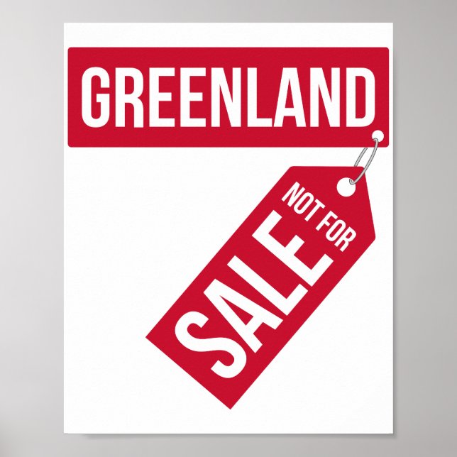 AFFICHE GREENLAND NOT FOR SALE (Devant)