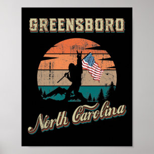 Affiche Greensboro Caroline du Nord