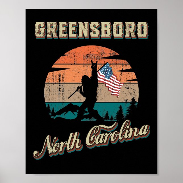 Affiche Greensboro Caroline du Nord (Devant)