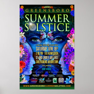 Affiche Greensboro Summer Solstice 2021 Souvenir
