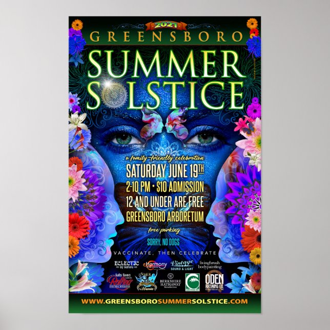 Affiche Greensboro Summer Solstice 2021 Souvenir (Devant)