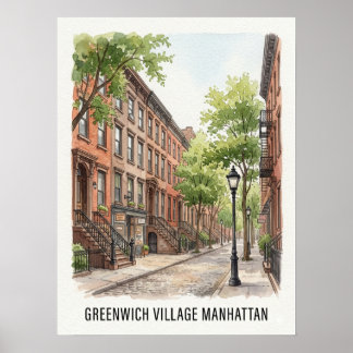 Affiche Greenwich Village Manhattan