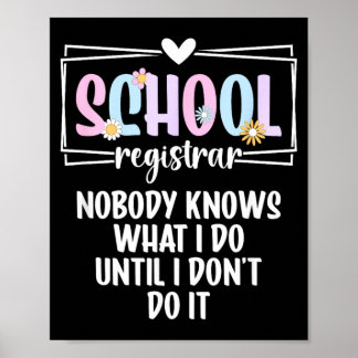 Affiche Greffier Scolaire Personne Ne Sait Ce Que Fait Le