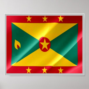 Affiche Grenade - Drapeau -