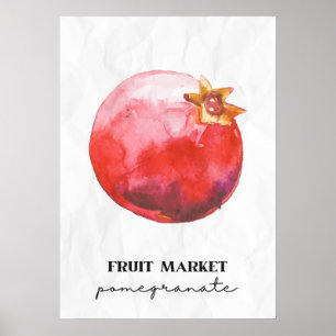 Affiche Grenade du marché aux fruits
