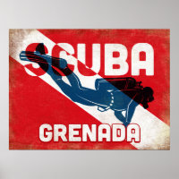Grenade Plongée sous-marine - Blue Retro