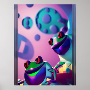 Affiche Grenouille à Imaginaire de Ken Gage